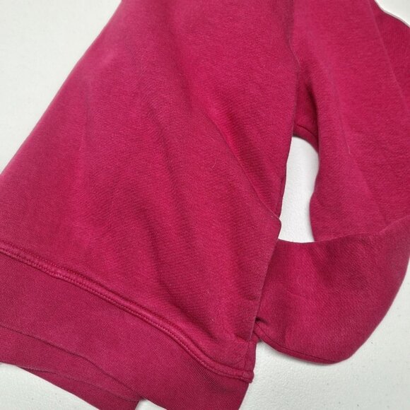 Nike Cowl Neck Hoodie‎ Womens Small Pink Side Pockets Sweatshirt - Picture 8 of 10